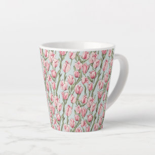 Taza De Café Latte Serenidad de Fila Rosa