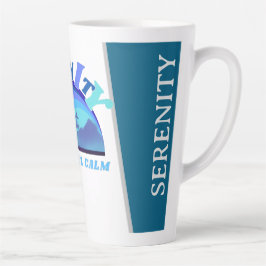 Taza De Café Latte Serenidad: una paz interior