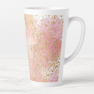 Taza De Café Latte Serie de diseño de pintura de leopardo 13