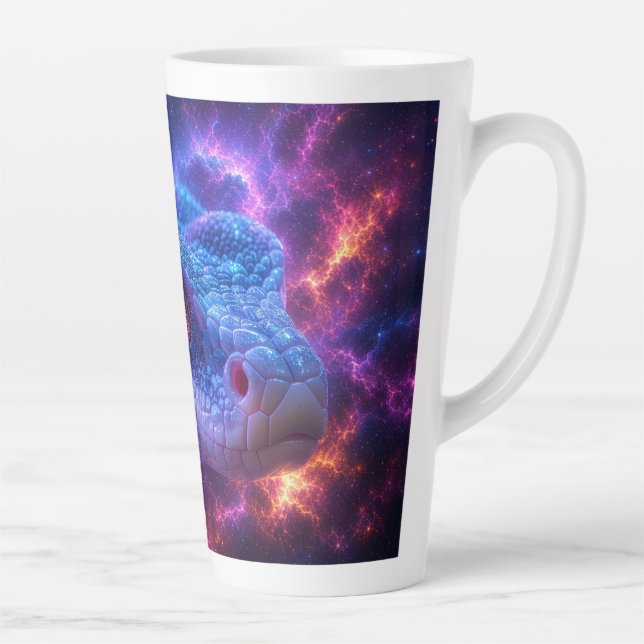 TAZA DE CAFÉ LATTE SERPIENTE EN EL ESPACIO (Derecha)