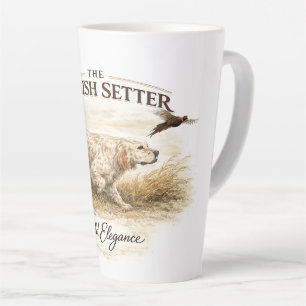Taza De Café Latte SETTER INGLÉS, El Arte de la Caza