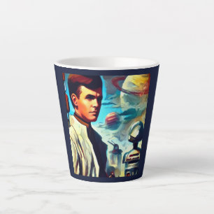Taza De Café Latte SF Pulp Magazine Cover Style 2
