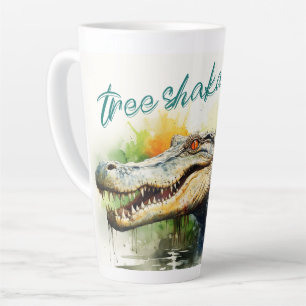 Taza De Café Latte Shaka del árbol
