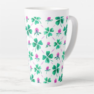 Taza De Café Latte Shamrock lujoso