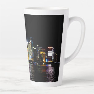 Taza De Café Latte Shanghai de noche