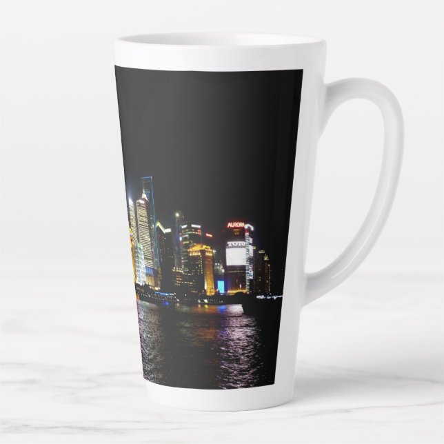Taza De Café Latte Shanghai de noche (Derecha)