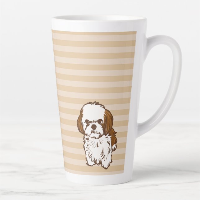 Taza De Café Latte shih tsz dog (Derecha)