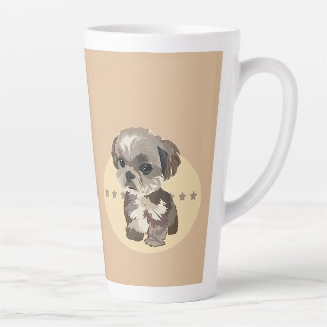 Taza De Café Latte Shih Tzu (Derecha)