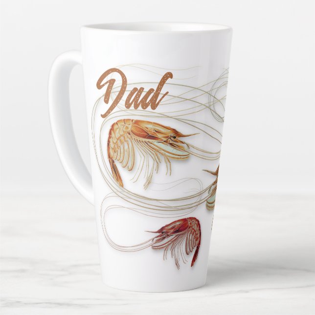 Taza De Café Latte Shrimp Family Tall Latte Mug (Ángulo izquierdo)