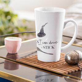 Taza De Café Latte Sí, Puedo Manejar Un Palo Divertido | Feliz Hallow