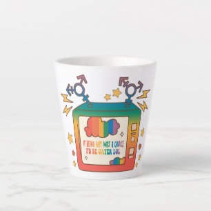 Taza De Café Latte Si ser gay fuera una opción, yo sería Gayer - Arco