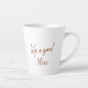 Taza De Café Latte SÍ USTED PUEDE Pegatina Motivacional para la Posit