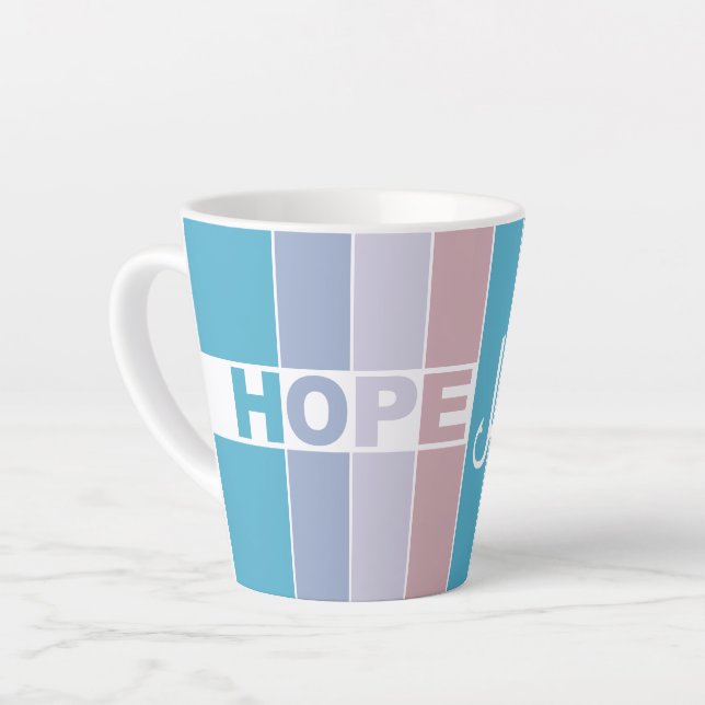 Taza De Café Latte Siempre tener esperanza (Ángulo izquierdo)