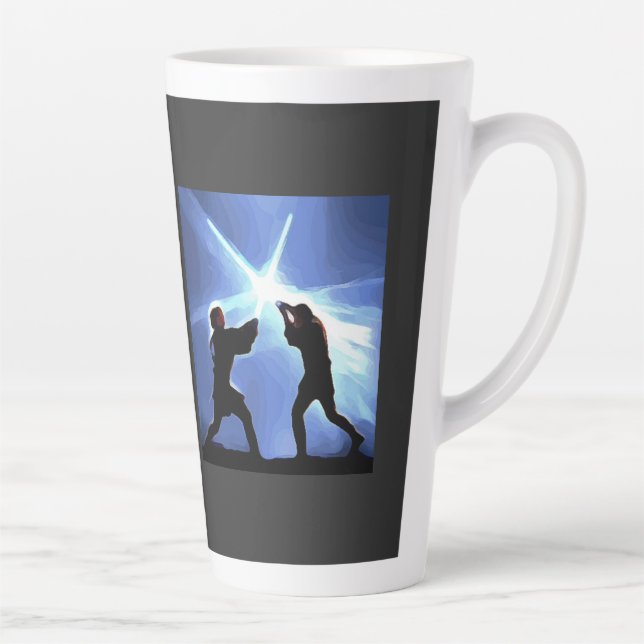 Taza De Café Latte Siente la Fuerza (Derecha)