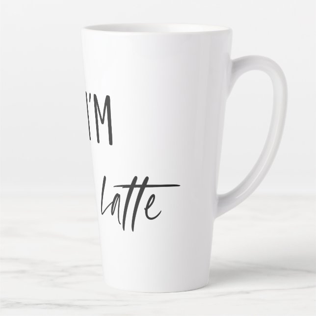 Taza De Café Latte Siento ser Latte Latte Mug (Derecha)