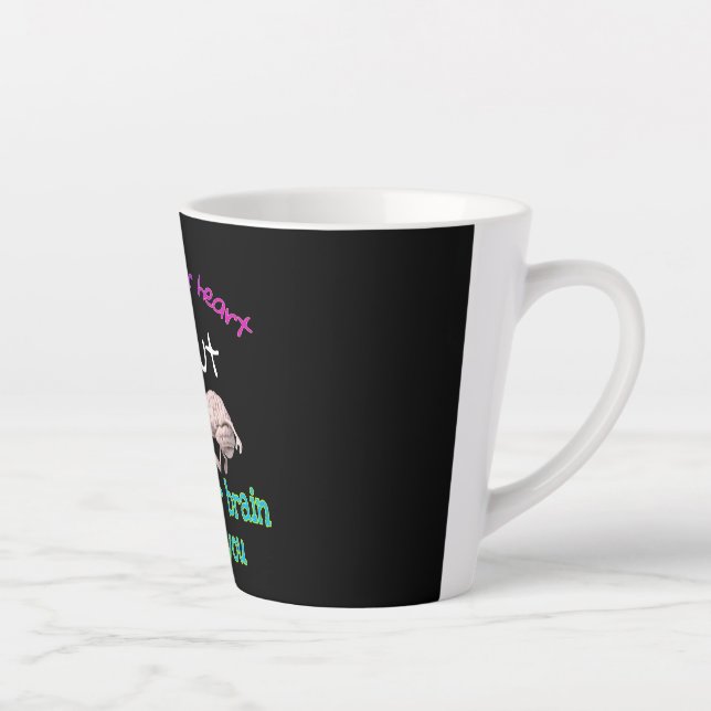 Taza De Café Latte siga su corazón Latte Mug (Derecha)