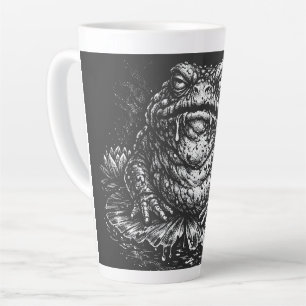 Taza De Café Latte Sigilo del Sapo Embrujado por BurnsInHell