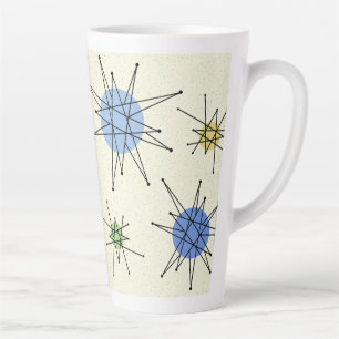 Taza De Café Latte Siglo medio Franciscano Starburst 1