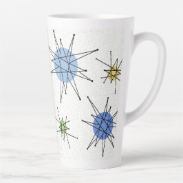 Taza De Café Latte Siglo medio Franciscano Starburst 2