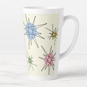 Taza De Café Latte Siglo medio Franciscano Starburst 3