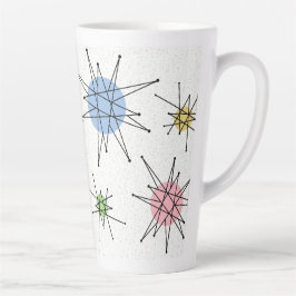 Taza De Café Latte Siglo medio Franciscano Starburst 4
