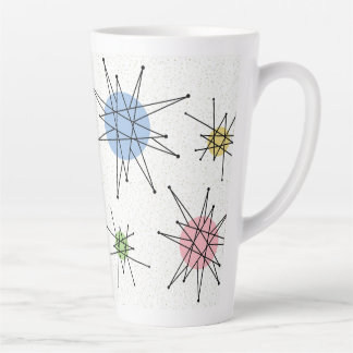 Taza De Café Latte Siglo medio Franciscano Starburst 4