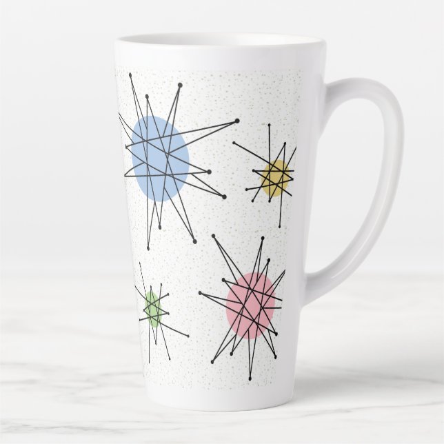 Taza De Café Latte Siglo medio Franciscano Starburst 4 (Derecha)