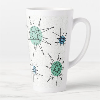 Taza De Café Latte Siglo medio Franciscano Starburst 6