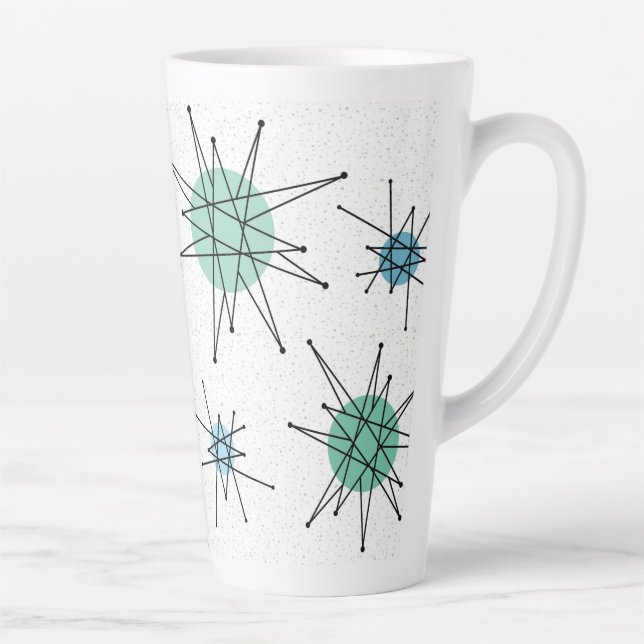 Taza De Café Latte Siglo medio Franciscano Starburst 6 (Derecha)