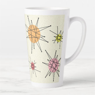Taza De Café Latte Siglo medio Franciscano Starburst 7