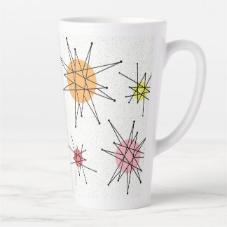 Taza De Café Latte Siglo medio Franciscano Starburst 8