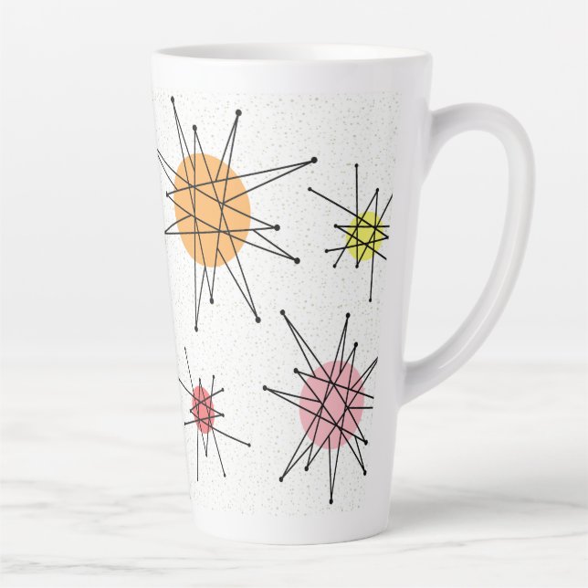 Taza De Café Latte Siglo medio Franciscano Starburst 8 (Derecha)