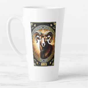 Taza De Café Latte Signo de astrología de Aries