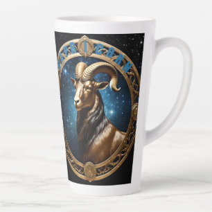 Taza De Café Latte Signo de astrología de Capricornio