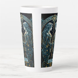 Taza De Café Latte Signo de astrología de Gemini