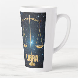 Taza De Café Latte Signo de astrología de Libra