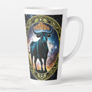 Taza De Café Latte Signo de astrología de Taurus