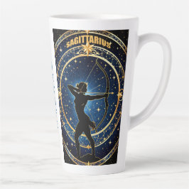 Taza De Café Latte Signo de astrología sagitario