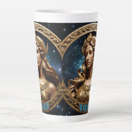 Taza De Café Latte Signo de astrología viral