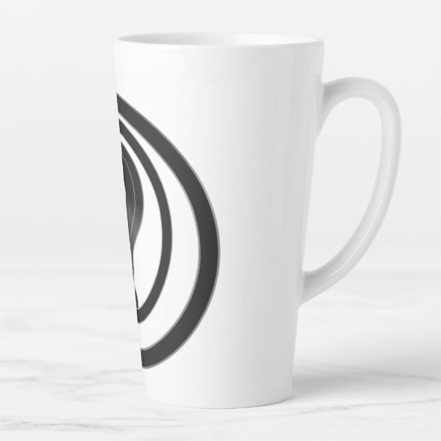 Taza De Café Latte Signo de interrogación simple (Derecha)