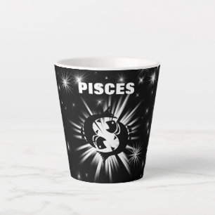 Taza De Café Latte Signo de Pisces