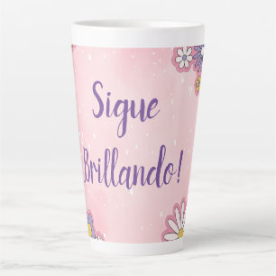 Taza De Café Latte sigue brillando latte mug