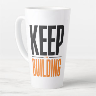 TAZA DE CAFÉ LATTE SIGUE CONSTRUYENDO