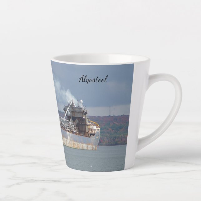 Taza De Café Latte Silencio de lata de algosteel (Derecha)