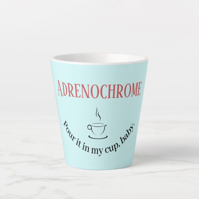 Taza De Café Latte Silencio de lata drenocromo (Anverso)