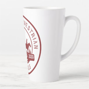 Taza De Café Latte Silencio de latte con logotipo OET de 50 años de