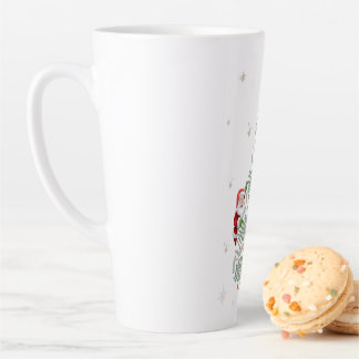 Taza De Café Latte Silencio de latte de árbol de Navidad