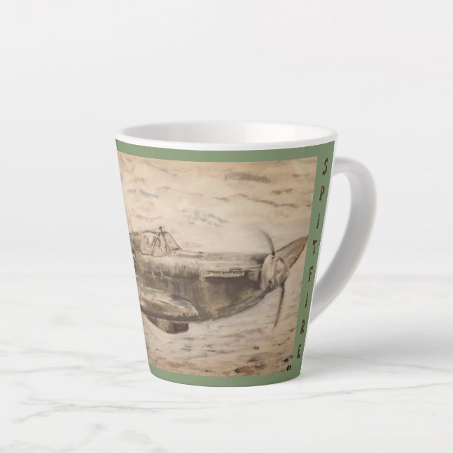 Taza De Café Latte Silencio latente (Ángulo derecho)