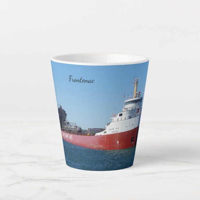 Taza De Café Latte Silencio latente de Frontenac (Anverso)