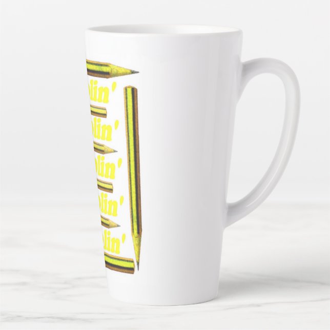 Taza De Café Latte Silencio latente de Skoolin (Derecha)